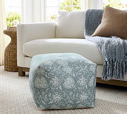 Sloan Printed Pouf