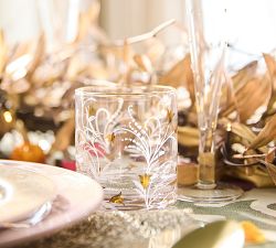 Gold Scatter Cocktail Glasses