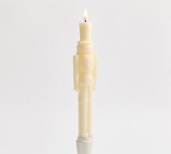 Flameless Nutcracker Taper Candle