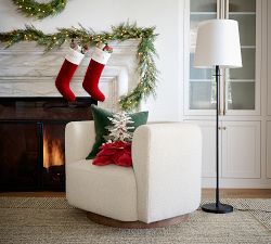 Winter Tree Embroidered Pillow