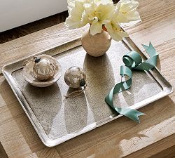 Antique Silver Square Tray
