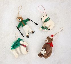 Felt Animals Ornament - Set of 4