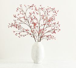 Faux Oversized Red Berry Branch
