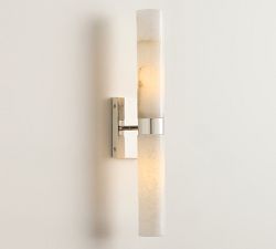 Frances Alabaster Double Tube Sconce (22&quot;)