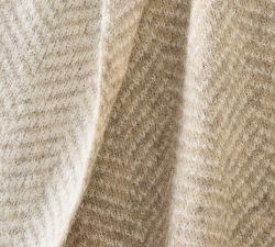 Herringbone Contrast Throw