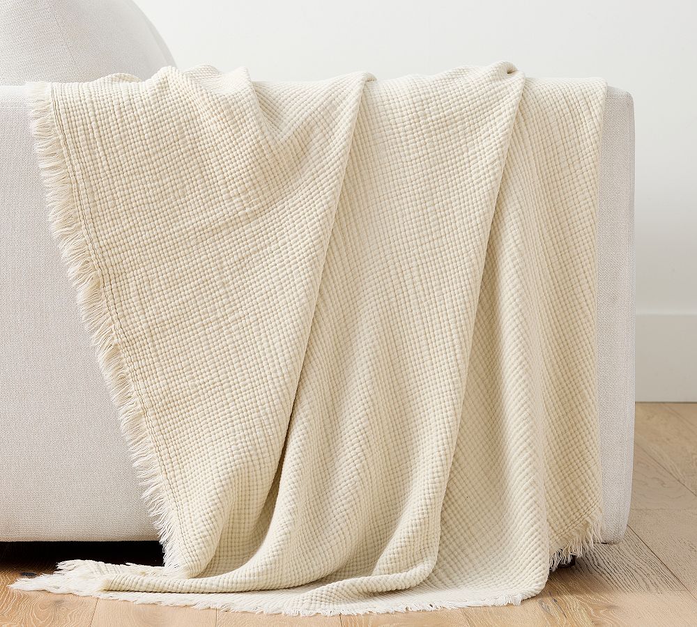 Orinda Cotton Gauze Muslin Throw