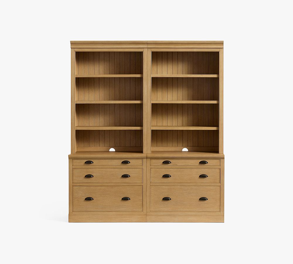 Aubrey Storage Shelf with File Cabinet (36"- 108") ​ - Seadrift