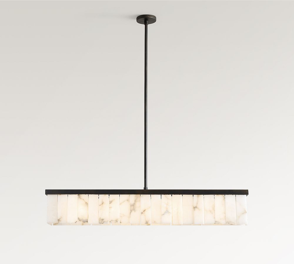 Windham Alabaster Linear Chandelier (49&quot;)
