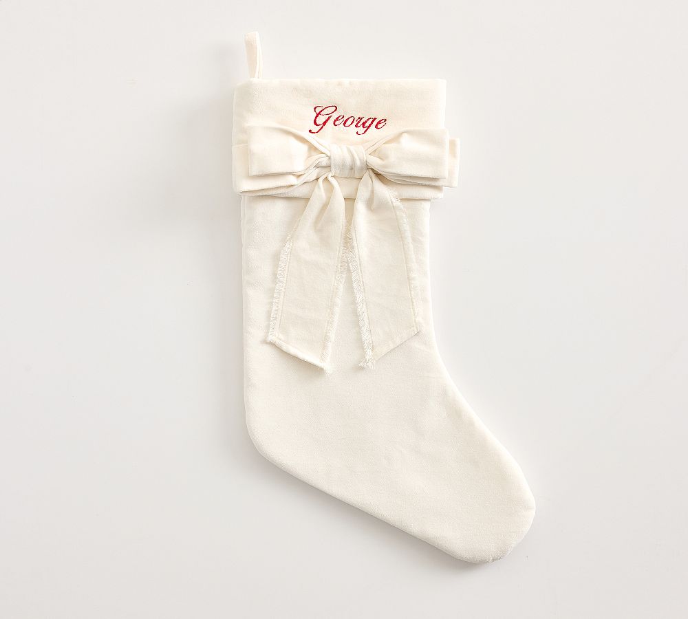 Classic Velvet Bow Stockings