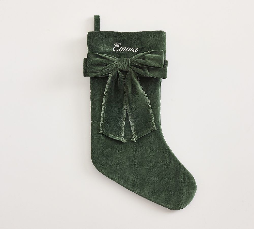 Classic Velvet Bow Stockings