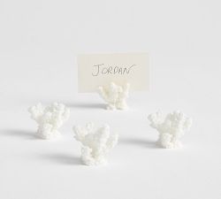 Coral Place Card Holders - Set of 4