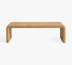 Capitola Rectangular Woven Coffee Table (58")