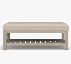 Pottery Barn Jake Ottoman - Thumbnail 4