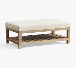 Pottery Barn Jake Ottoman - Thumbnail 2