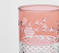 Westerly Cut Glass Highball Glasses, Mixed Set of 4