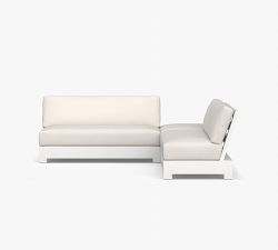 Pottery Barn Malibu Metal Platform Outdoor Loveseat Sectional - Thumbnail 5