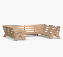 Modern Farmhouse 3-Piece Outdoor Sectional (128")