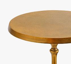 Round Metal Accent Table (18")