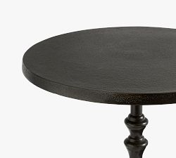 Round Metal Accent Table (18")