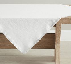 Frayed Linen Table Throw - Thumbnail 4