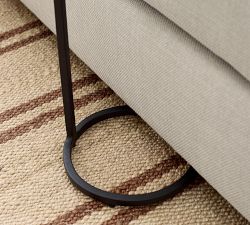 Delaney Marble Round Outdoor C-Table (10&quot;)