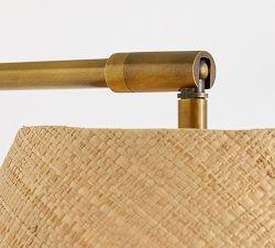 Estelle Rattan Task Floor Lamp (60&quot;)