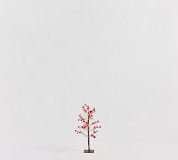Lit Twinkling Twig Berry Tree