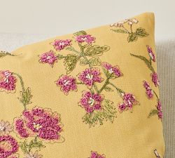 Redmond Floral Reversible Embroidered Pillow
