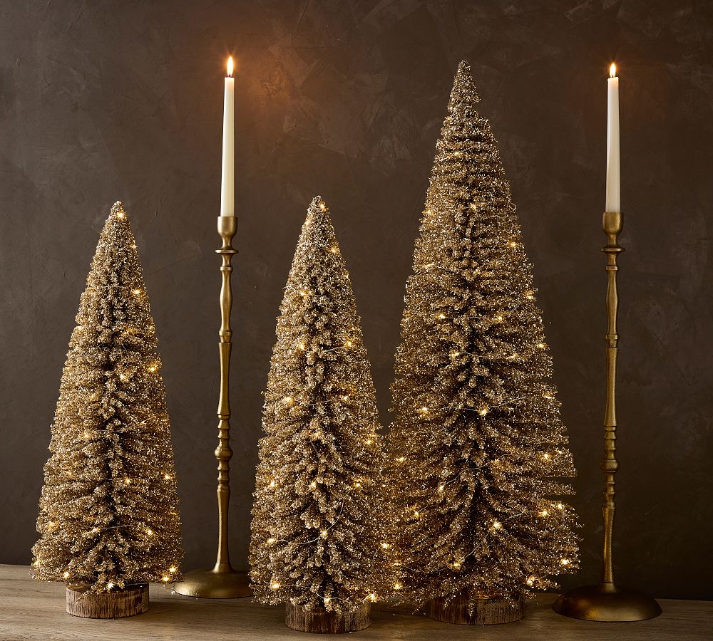 Open Box: Lit Bottlebrush Trees