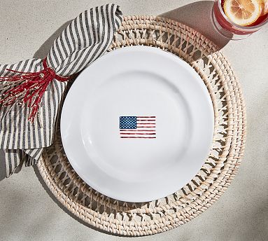 Cabana Americana Outdoor Melamine Salad Plates Set of
