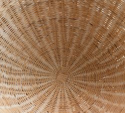 Handwoven Rattan Footed Bowl