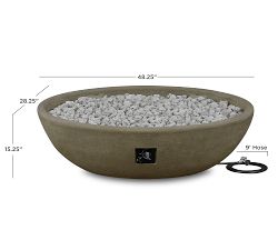 Blackwell Concrete Oval Propane Fire Pit (48&quot; - 58&quot;)