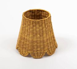 Maison Maison Portable Lamp Scalloped Seagrass Shades