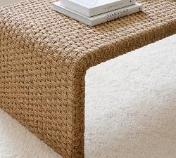 Capitola Rectangular Woven Coffee Table (58")