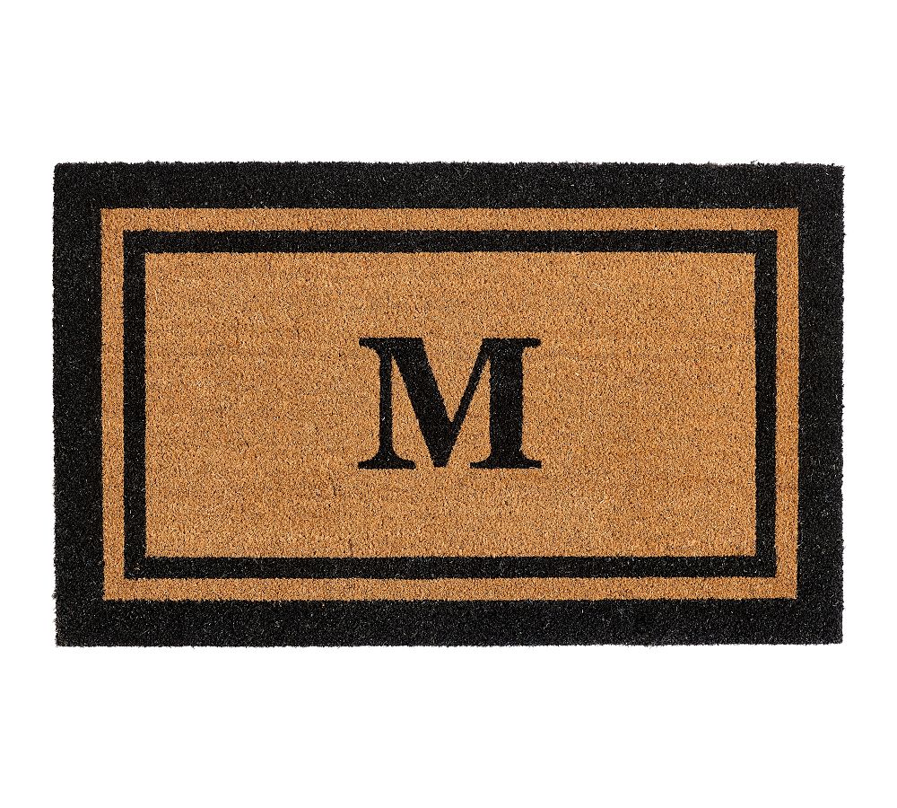 Personalized Double Frame Doormat - Black, 22" x 36"