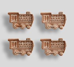 Gingerbread Train Stoneware Appetizer Plates - Set of 4
