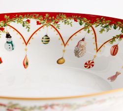 Nostalgic Christmas Icon Stoneware Serving Bowl