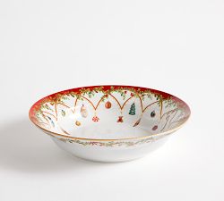 Nostalgic Christmas Icon Stoneware Serving Bowl