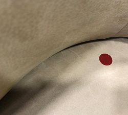 Open Box: Courchevel Leather Stool, Bar Height - Nubuck Camel, Seadrift Leg