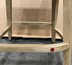 Open Box: Layton Upholstered Counter Height Stool, Seadrift Legs - Performance Boucle, Oatmeal