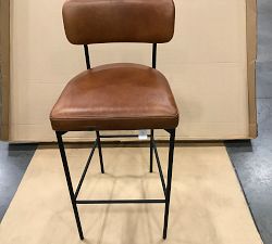 Open Box: Maison Leather Stool
