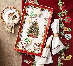 Nostalgic Christmas Icon Serving Platter
