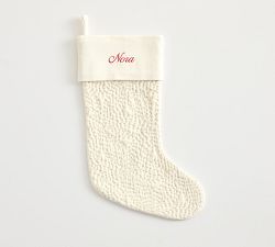 Floral Quilted Velvet Stocking