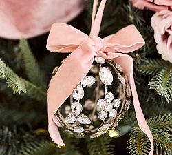 LoveShackFancy Crystal Bow Sphere Ornament