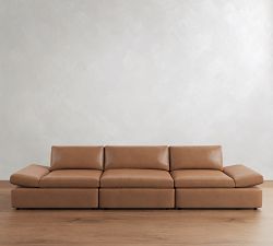 Dream Leather Adjustable Sofa (144")