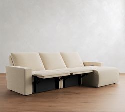 Larkspur Power Reclining Chaise Sectional - Storage Available (114&quot;-127&quot;)