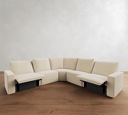 Larkspur Power Reclining L-Shaped Wedge Sectional - Storage Available (142&quot;-155&quot;)