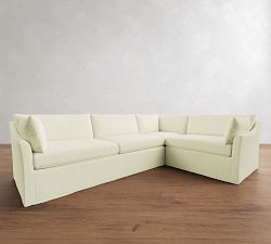 Reya Slipcovered 3-Piece Sectional (125")
