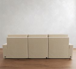Larkspur Power Reclining Chaise Sectional - Storage Available (114&quot;-127&quot;)