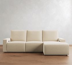 Larkspur Power Reclining Chaise Sectional - Storage Available (114&quot;-127&quot;)